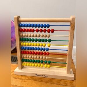 Melissa & Doug Wooden Abacus - Red, Blue, Yellow, Green